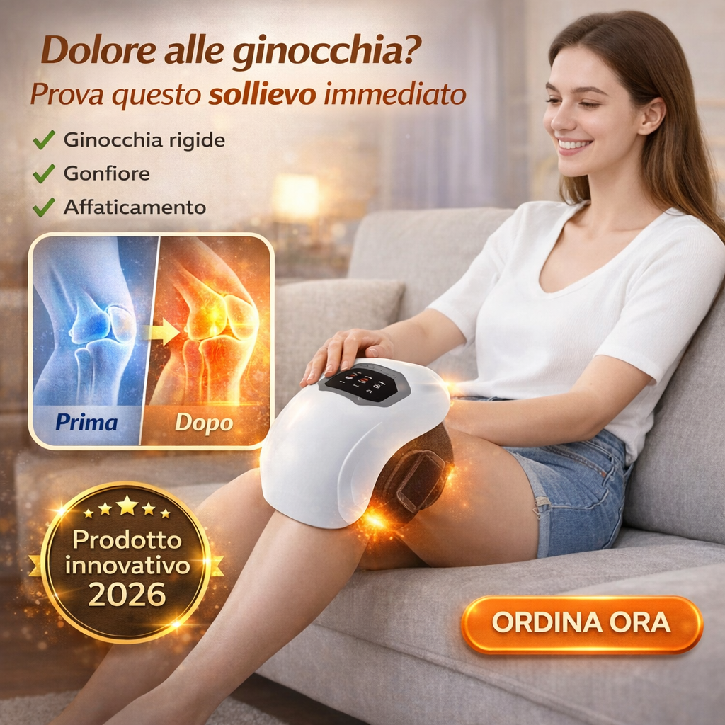 Massaggiatore elettrico per ginocchia con riscaldamento